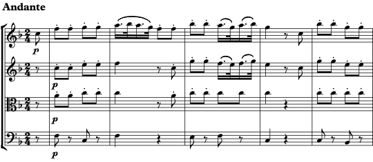 Zauberflote for String Quartet Nr.20  by  Mozart Music thumbnail