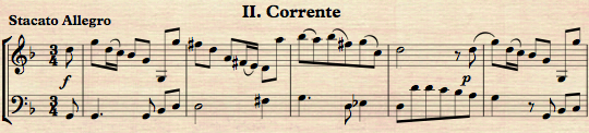Eccles: 12 Sonatas for Violin and Continuo, Book I No.11 II Corrente, Stacato Allegro Music thumbnail