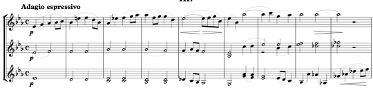 Moor: Suite for Three Violins, Op.133 III. Adagio Music thumbnail