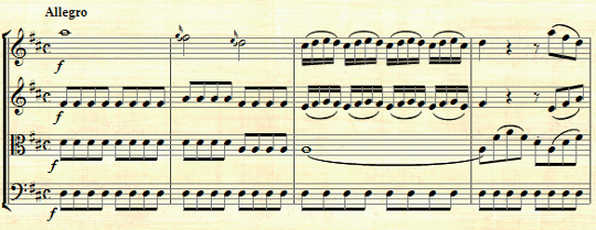 Mozart: Divertimento in D major KV.136 I. Allegro