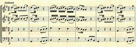 Mozart: Divertimento in D major KV.136 II. Andante