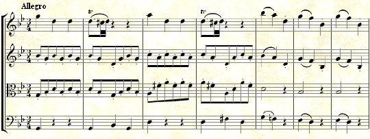 Mozart: String Quartet in Bb major KV.159 (Milan Quartet No.5) II. Allegro Music thumbnail