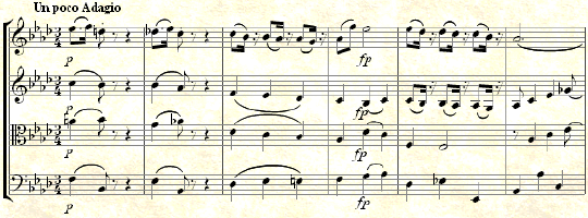 Mozart: String Quartet in Eb major KV.160 (Milan Quartet No.6) II. Un poco Adagio Music thumbnail