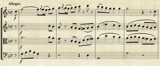 Mozart: Oboe Quartet in F major KV370 I. Allegro Music thumbnail