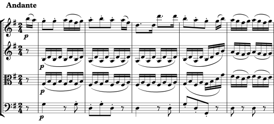 Zauberflote for String Quartet Nr.2  by  Mozart Music thumbnail